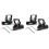 Universal LED Light Bar Mounting Brackets, Adjustable Hood Pillar Mounts, Led Work Light Mount Bracket Clamp Holder 4PCS 1