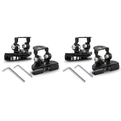 Universal LED Light Bar Mounting Brackets, Adjustable Hood Pillar Mounts, Led Work Light Mount Bracket Clamp Holder 4PCS