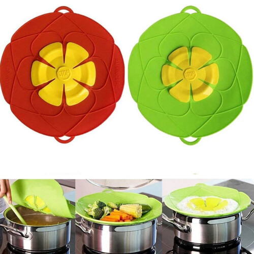 Couvercle de pot en silicone en forme de fleur, 20-25 cm 1