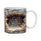 3D Bookshelf Mug White Ceramic 11oz 1