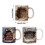 3D Bookshelf Mug White Ceramic 11oz 3