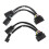 2Pcs Conversion Harnesses Quad Housing to Projector Headlight compatible Dodge Ram 2009-2018 1