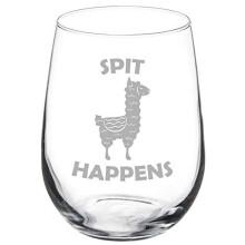Verre à vin sans pied 50 cl (17 oz) en forme de lama rigolo