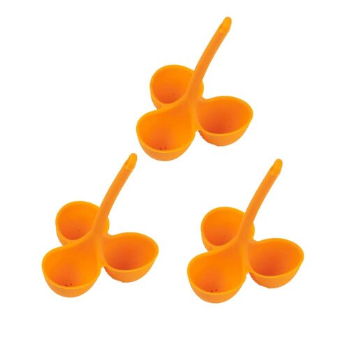 Silicone egg poacher set 3 pieces