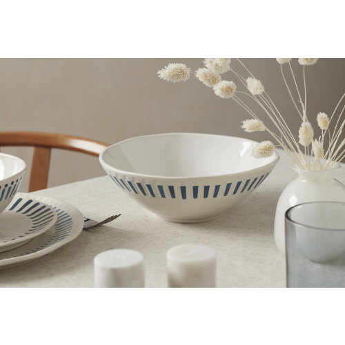 Oneida Entertain 365 Artisanal Stripe Stoneware Serving 2