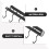 Black iron dish cloth holder with hook for kitchen cabinet 2