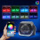 1 ζεύγος τετράγωνων καλυμμάτων LED 3.0'' με φως Angel Eyes RGB για 3