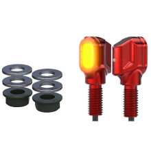 Electric Car Mini LED Turn Signal 12V Universal High Brightness Motorcycle Front Rear Directional Light Red