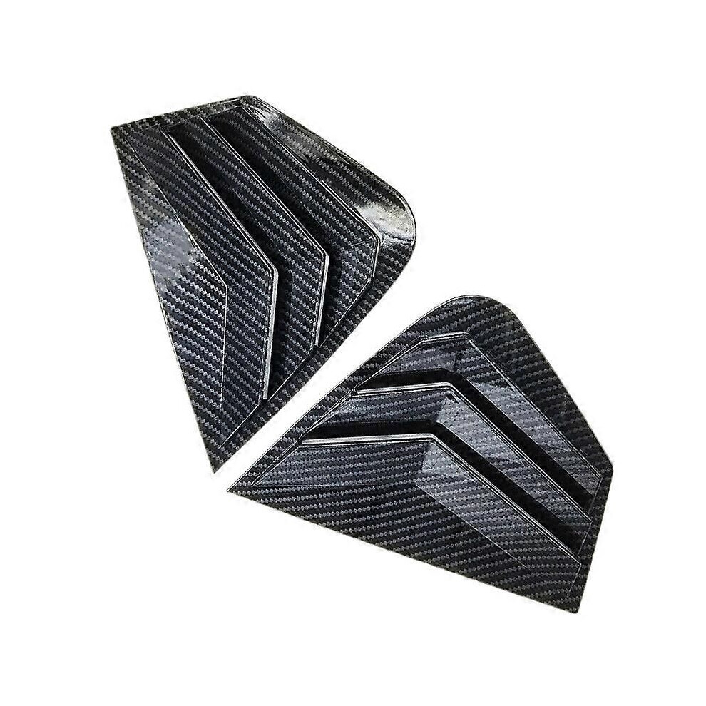 2X Carbon Fiber Style Rear Side Window Quarter Louver Cover For K5 2011-2015 9152359438285