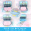 Hellblaue isolierte Mini-Lunchbox, 26 x 19 x 8 cm 4