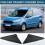 Car Side Mirror Corner Triangle Garnish Cover Panel 4