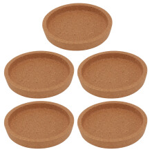Ronde houten onderzetters, set van 10