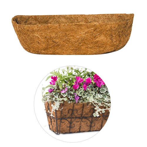 Κρεμαστό καλάθι από ίνες καρύδας 75cm (2 τεμάχια) 1