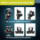 Universal LED Light Bar Mounting Brackets, Adjustable Hood Pillar Mounts, Led Work Light Mount Bracket Clamp Holder 4PCS 4