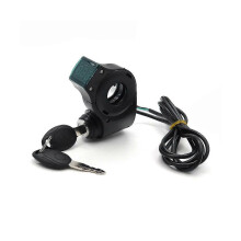 E-Bike Ignition Lock Key Thumb Throttle Voltmeter Digital Voltage Display Switch for Universal