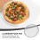 Forma redonda perfurada para pizza em aço inoxidável de 34 cm (13,5 polegadas) 2