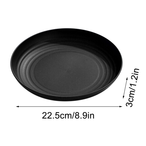 Deep Dinner Plates Wheat Straw 10-inch Reusable 1