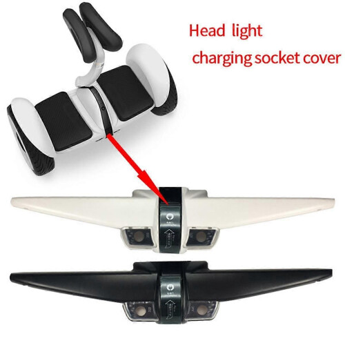 Front Light Cover Assembly for Ninebot Mini S PRO Self-Balancing Scooter Front Trim Assembly Accessories, Front Black 2