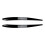 Bright Black Pattern Eyebrow Headlight Lid for Superb B8 16-18 1