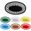 Red Oval Hollow Drain Basket Plastic Double-Layer 1 Pc 4