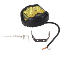 5 Inch LED Off-Road Light, IP67 Waterproof, 90W, 5000LM, Universal Spotlight for SUV, ATV, UTV, Boat, Yellow