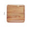 Solid Wood Serving Platters and Trays, Durable Dishwasher Safe Rectangular Party Plates Avoid Sliding and Spilling Food with Easy Carry Grooved 3