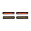 4PCS Smoked Shell Car Front Rear LED Side Marker Light compatible Hummer H2 2003-2009 Single Row Light 1