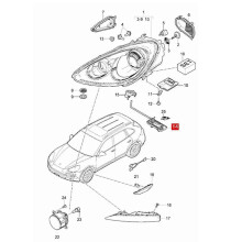1Pair Headlight Mount Housing Base Bracket 95863151900 95863152000 for 2011-2018 Headlight Mount Sup