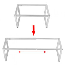 Suporte retrátil em aço inoxidável 35-60cm