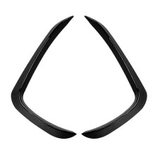 Car Front Bumper Lip Side Spoiler Fog Lamp Frames Cover compatible BMW X5 F15 M Sport 2014-2018 Body Kit Splitter(Gloss Black)