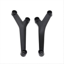 Kit staffe per pedane posteriori passeggero moto compatibile con Trident Black