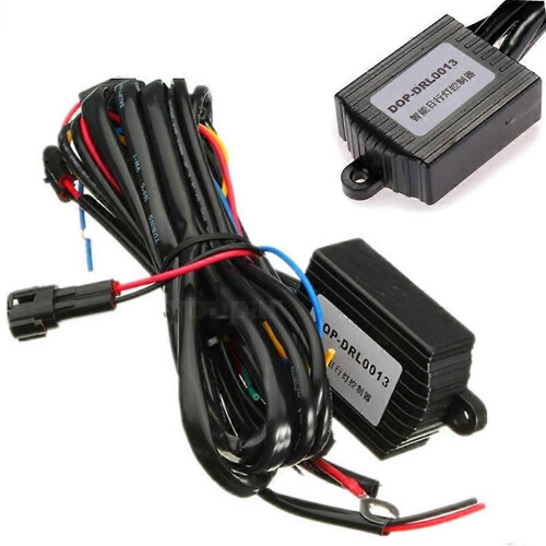 DRL Controller Car LED Daytime Running Light Relay Harness Dimmer On/Off 12V Fog Light Controller 2