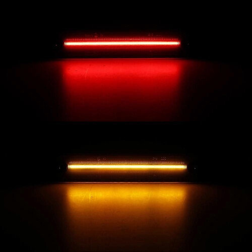 4PCS Smoked Shell Car Front Rear LED Side Marker Light compatible Hummer H2 2003-2009 Single Row Light 1