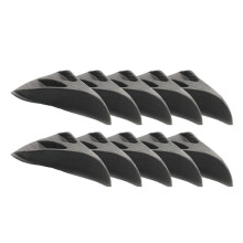 10pcs Universal Carbon Fiber Fin Kit Car Roof Wing Windshield Generator for Windscreen Roof Spoiler