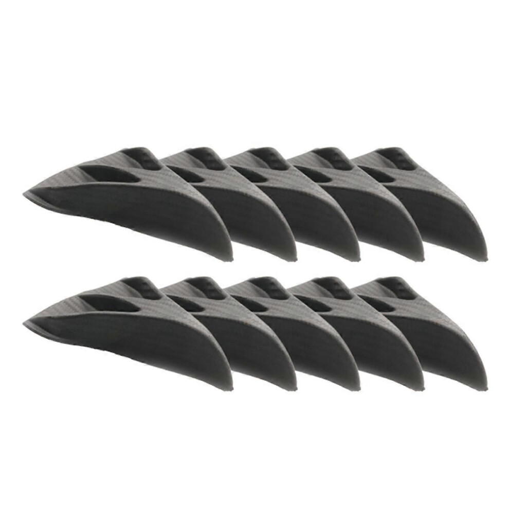 10Pcs Universal Carbon Fiber Fin Kit Car Roof Wing Windshield Generator For Windscreen Roof Spoiler 9152359435635