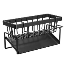 Escurridor de platos de acero inoxidable de 9,1 x 3,5 x 4,3 pulgadas.