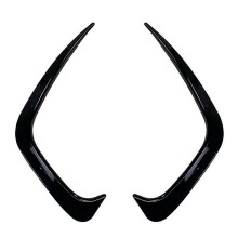 Car Rear Bumper Side Canard Cover Trim Splitter Wing Spoiler for -BMW G20 G28 2019 2020 2021 Bright Black