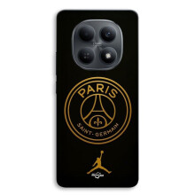 Capa - MANIACASE - Xiaomi Redmi Note 15 5G - Logo PSG Jordan dourado - Preto - Proteção