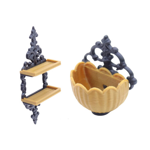 Mini Wall Mounted Shelf Miniature For Creative Play-style1 1