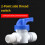 High Density Polyethylene 2 Part Ball Valves Lightweight &-2mm 6
