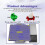 Συμβατό με IDEA για MER, συμβατό με Bambu Lab A1 Mini Build Plate, PLA Cool Plate, Super 4