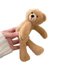 Charming Plush Bear Hair Clip Soft And Stylish Hairpin Barrette