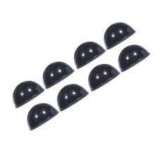 8 Piece Grip Enhancing Circular Stoppers For-Black 16x8mm