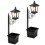Decorative Solar Flower Pot Light Outdoor Wall Mount Or-2 1