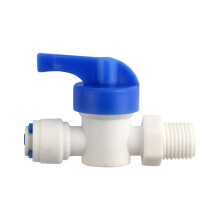 Friendly 2 Way Plastic Ball Valves Safe 1/4inch Thread for-2mm