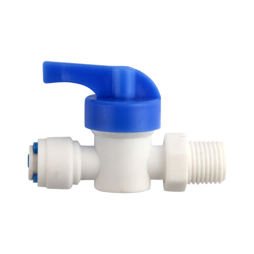 Friendly 2 Way Plastic Ball Valves Safe 1/4inch Thread for-2mm