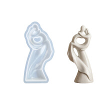 Hugging Couple Sculpture Silicone Candle Mould Heat Resistant-4