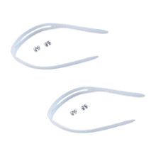 2Pcs Swimming Goggle Lanyard with Lock Clamps for Water-White