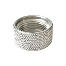 Strong 17mm Ball Joint Fastening Nut Aluminum Locking-Silver