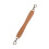 Ergonomic Design Short Handle Strap Comfortable Handle-Brown 1